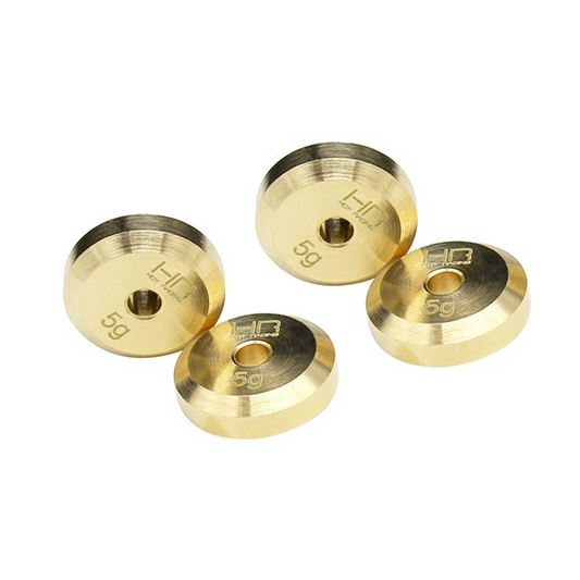 +4mm Steel Axles Brass Weight SCX24