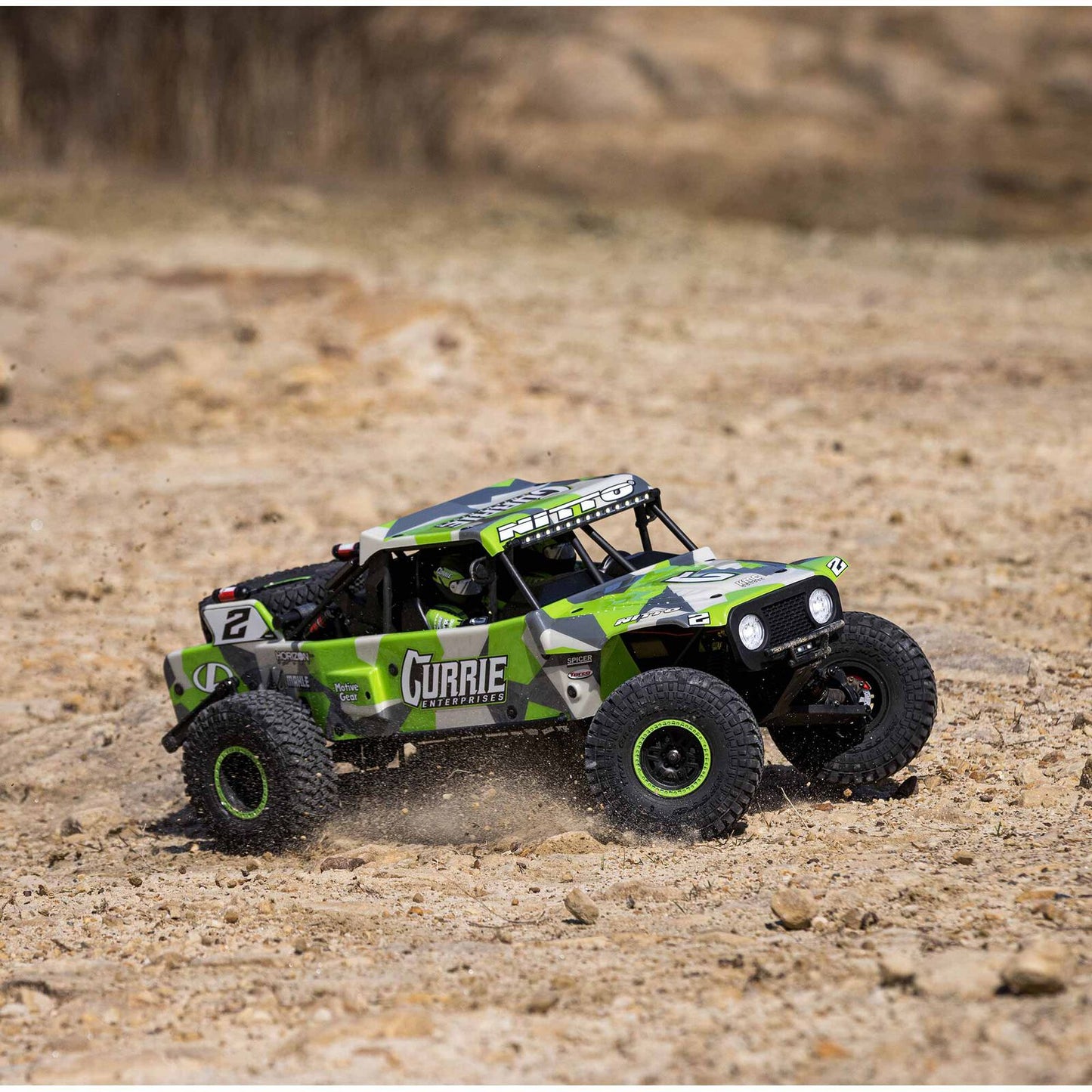 1/10 Hammer Rey U4 4WD Rock Racer Brushless RTR w/Smart & AVC, Green/Gray