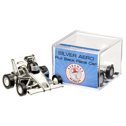 Pull Back Race Cars, Silver, 3-pack