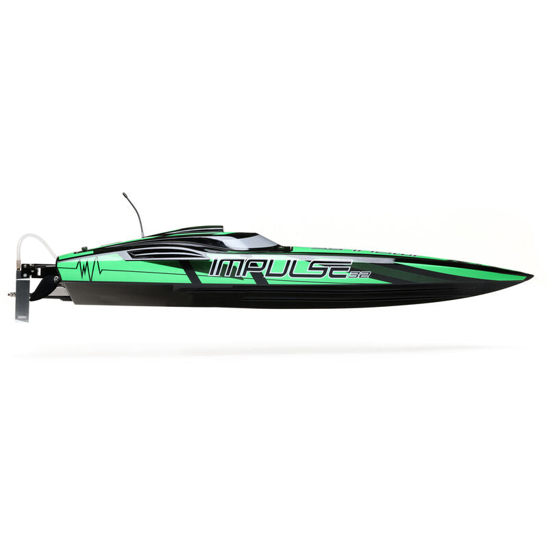 Impulse 32" Brushless Deep-V RTR with Smart, Black/Green