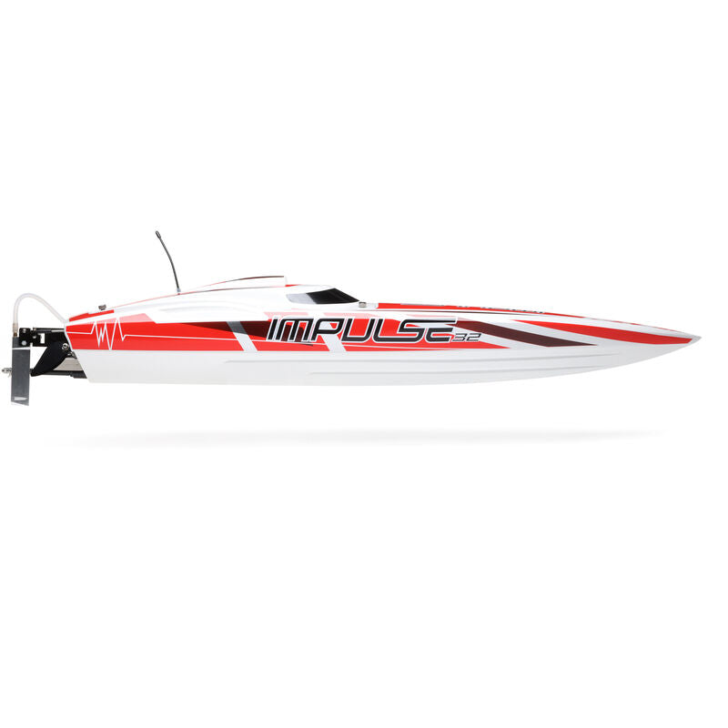 Impulse 32" Brushless Deep-V RTR with Smart, White/Red