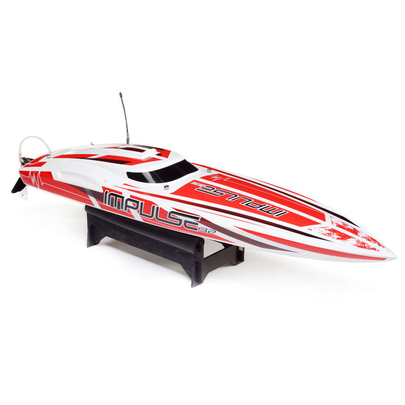 Impulse 32" Brushless Deep-V RTR with Smart, White/Red