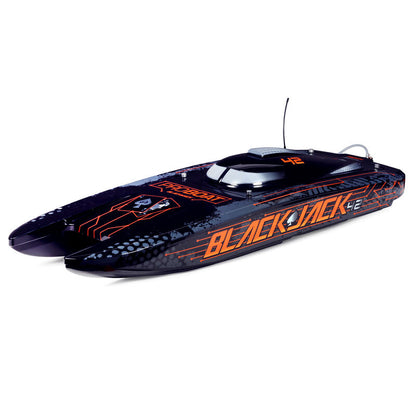 Blackjack 42" BL 8s Catamaran, SMART RTR: Black/Orange