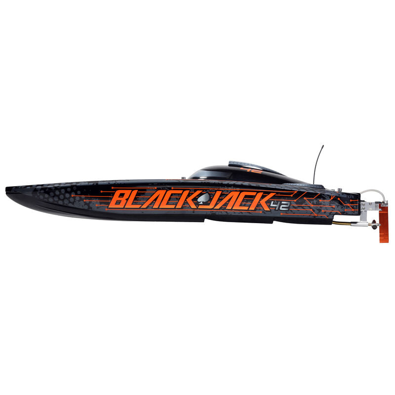 Blackjack 42" BL 8s Catamaran, SMART RTR: Black/Orange