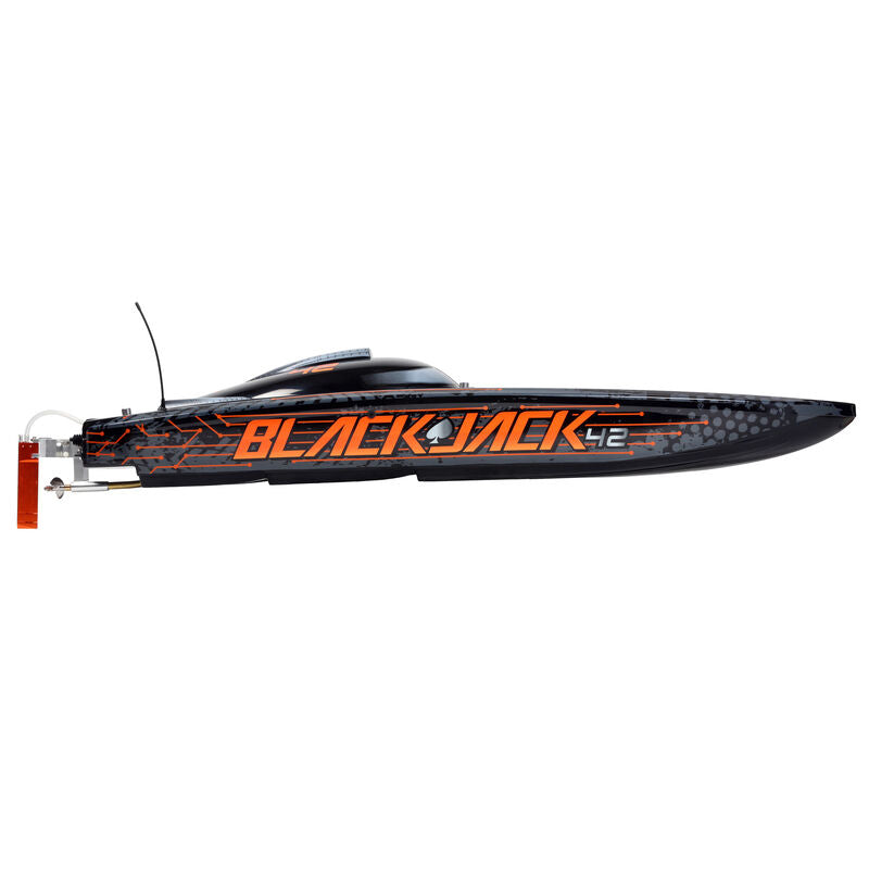 Blackjack 42" BL 8s Catamaran, SMART RTR: Black/Orange