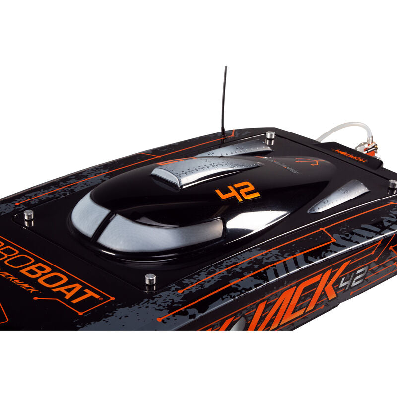 Blackjack 42" BL 8s Catamaran, SMART RTR: Black/Orange