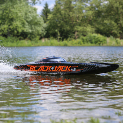 Blackjack 42" BL 8s Catamaran, SMART RTR: Black/Orange