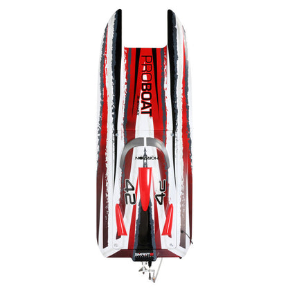 Blackjack 42" BL 8s Catamaran, SMART RTR: White/Red