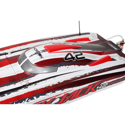 Blackjack 42" BL 8s Catamaran, SMART RTR: White/Red