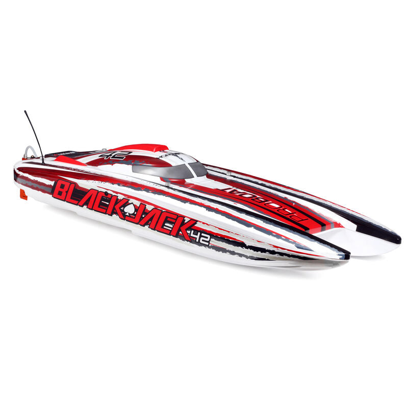 Blackjack 42" BL 8s Catamaran, SMART RTR: White/Red