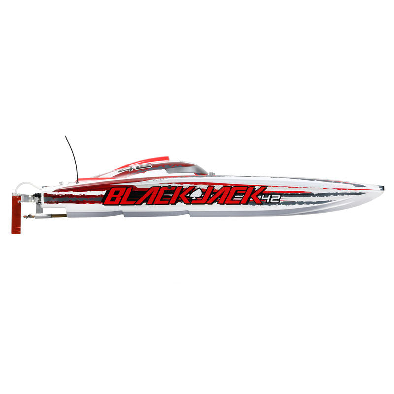 Blackjack 42" BL 8s Catamaran, SMART RTR: White/Red