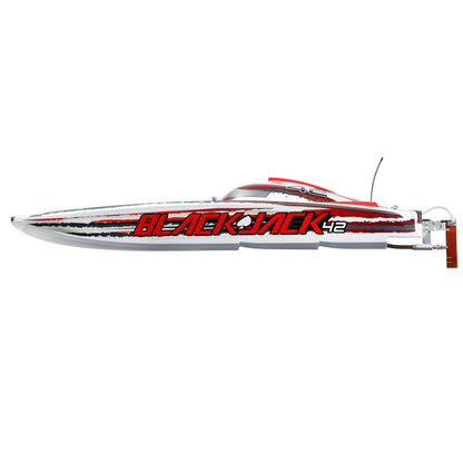 Blackjack 42" BL 8s Catamaran, SMART RTR: White/Red