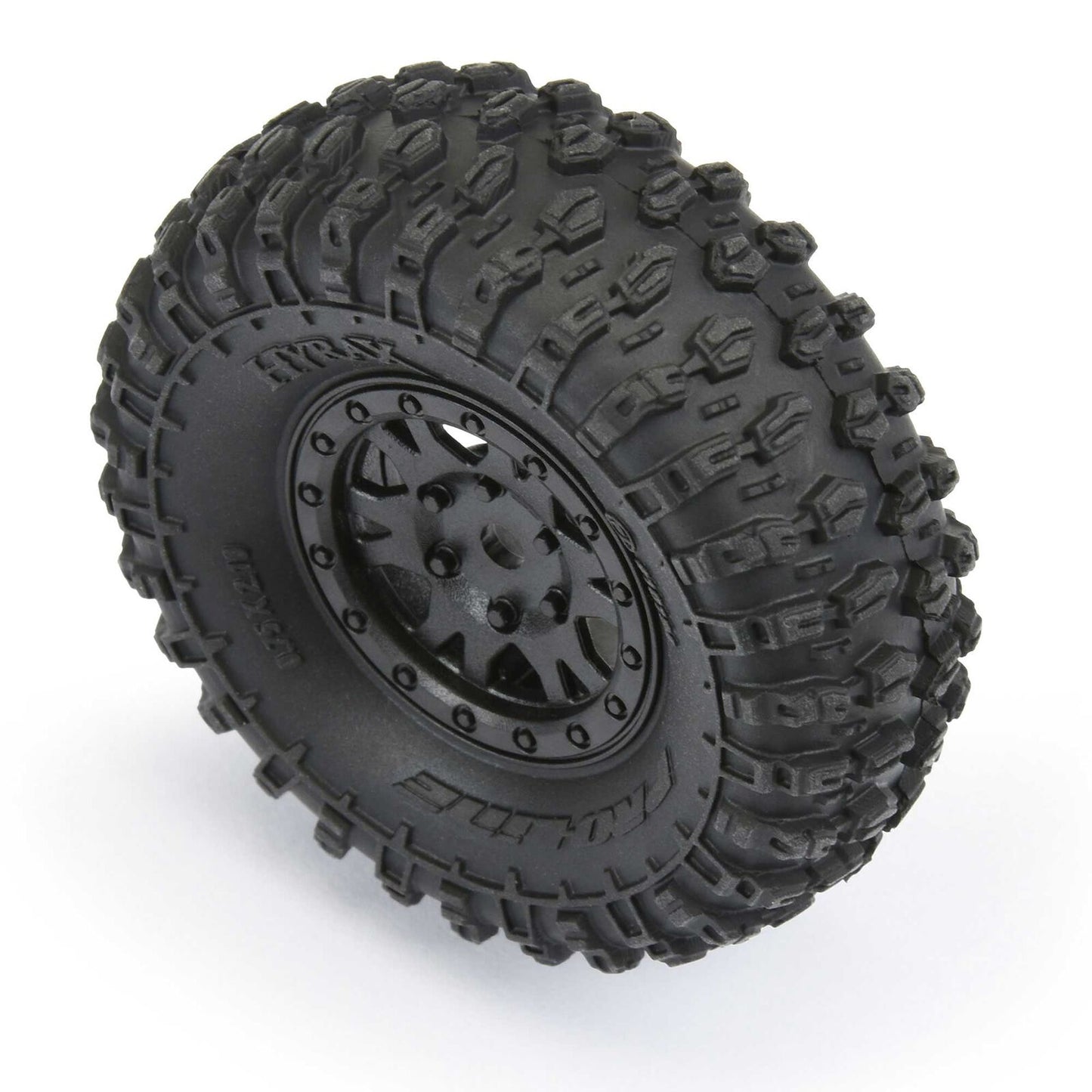 1/24 Hyrax F/R 1.0" Tires Mounted 7mm Blk Impulse (4)