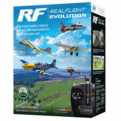 RealFlight Evolution RC Flight Simulator w/InterLink DX Controller