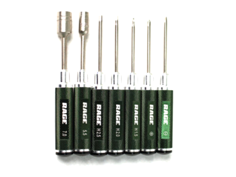 Compact 7 Piece Machined Tool Set w/ Case