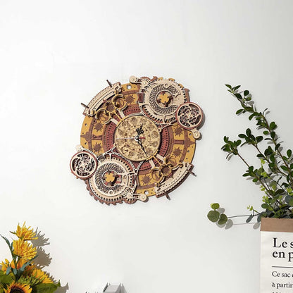 Time Art; Zodiac Wall Clock