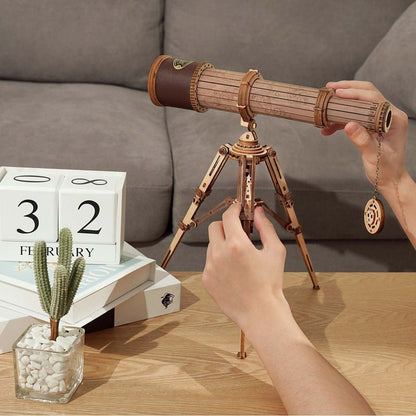 Mechanical Wood Models; Monocular Telescope