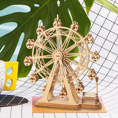 Classic 3D Wood Puzzle; Ferris Wheel