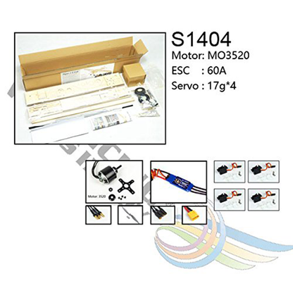 J3 Kit (1.8M), Free Motor, ESC, Servos