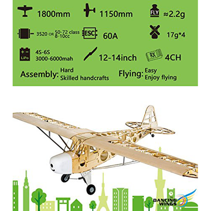 J3 Kit (1.8M), Free Motor, ESC, Servos