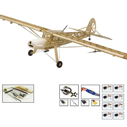 Fiesler Storch 156 Kit (1.6M), Motor, ESC, Servo