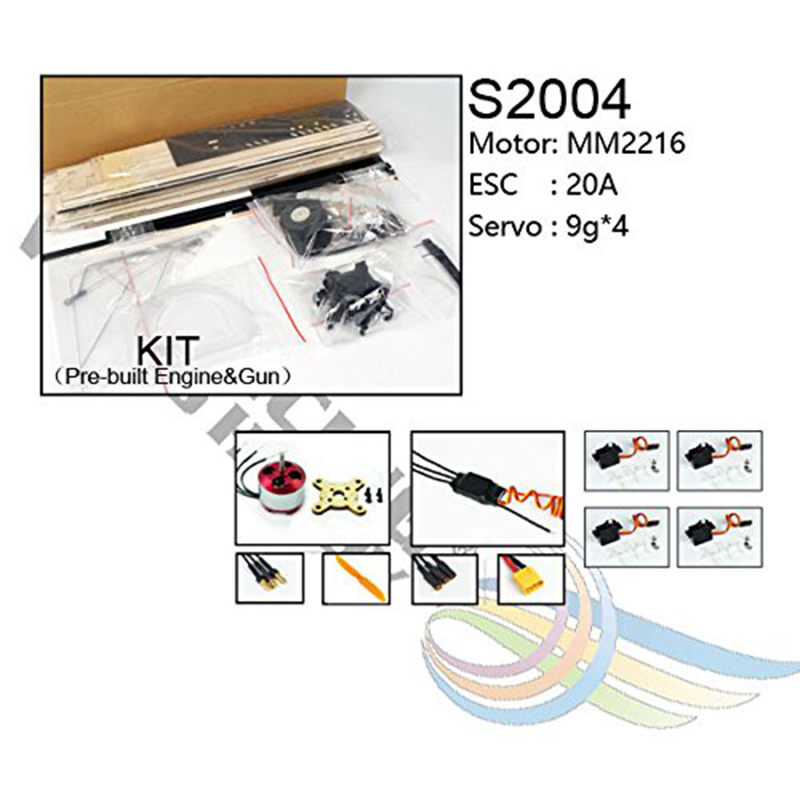 FokkerE Kit (1.2M), Free Motor, ESC, Servos