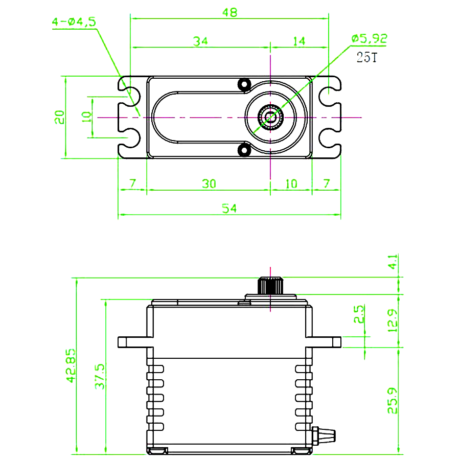 RAW 500 Servo Programable