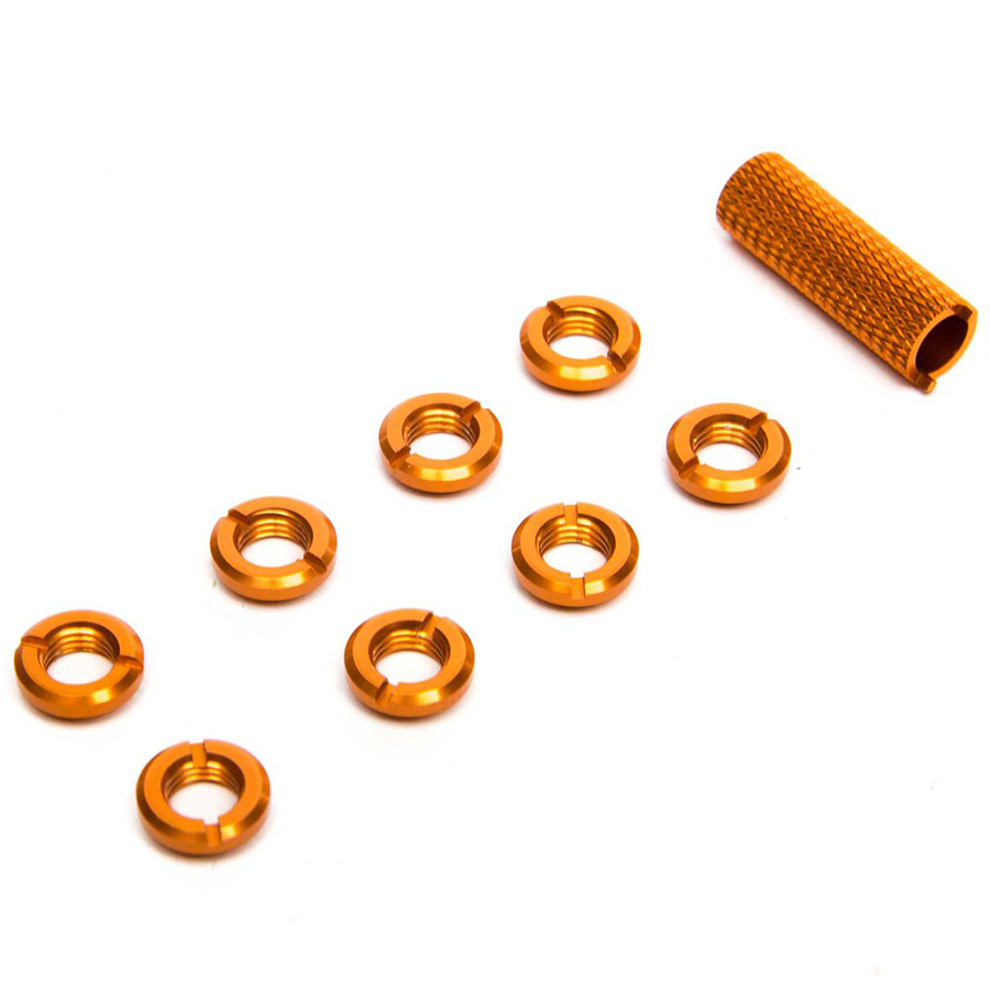 Radio Orange Switch Nuts (8) & Wrench