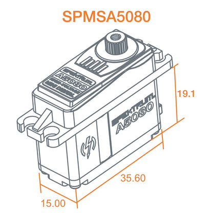 A5080 MT/HS Mini Digital HV MG Servo