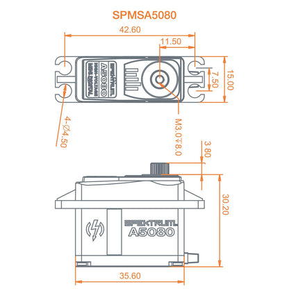 A5080 MT/HS Mini Digital HV MG Servo