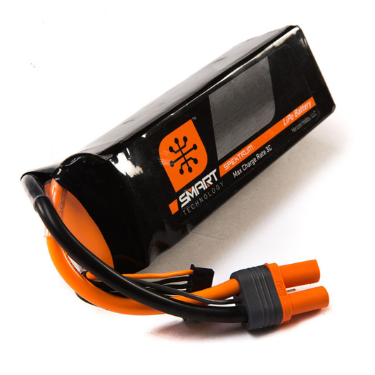 3 Cell 2200mAh 11.1V 30C Smart G1 LiPo w/IC3