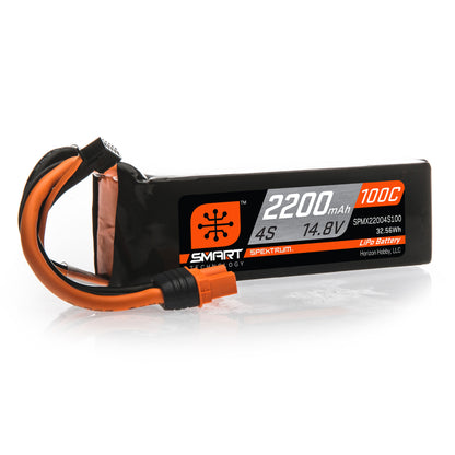 4 Cell 2200mAh 14.8V 100C Smart G2 LiPo w/IC3