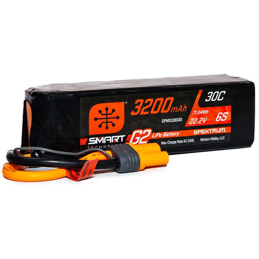 6 Cell 3200mAh 22.2V 30C Smart G2 LiPo: IC5