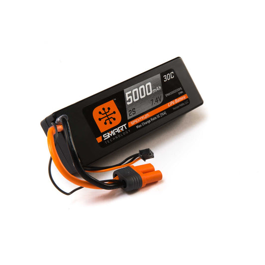 2 Cell 5000mAh 7.4V 30C Smart Lipo Hardcase IC5