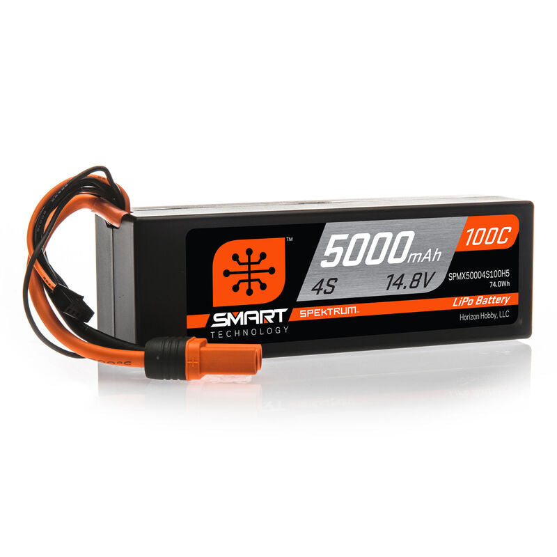 4 Cell 5000mAh 14.8V 100C Smart G1 Lipo Hardcase IC5