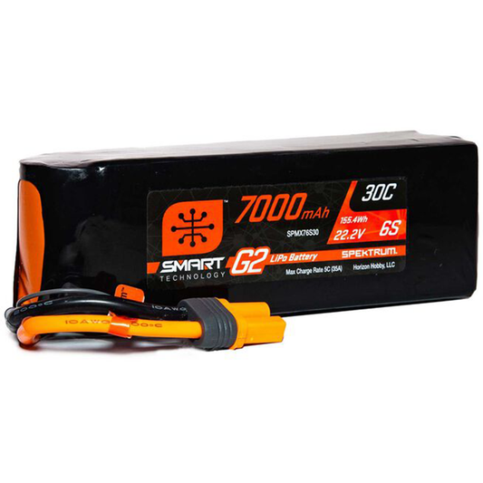 6 Cell 7000mAh 22.2V 30C Smart G2 LiPo: IC5