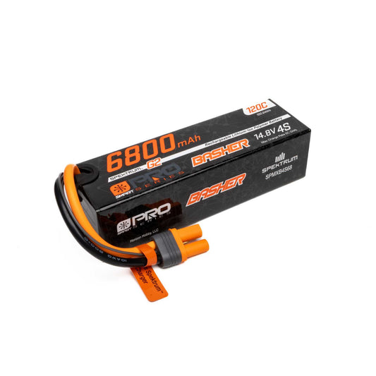 4 Cell 6800mAh 14.8V 120C Smart Pro Basher LiPo: IC5