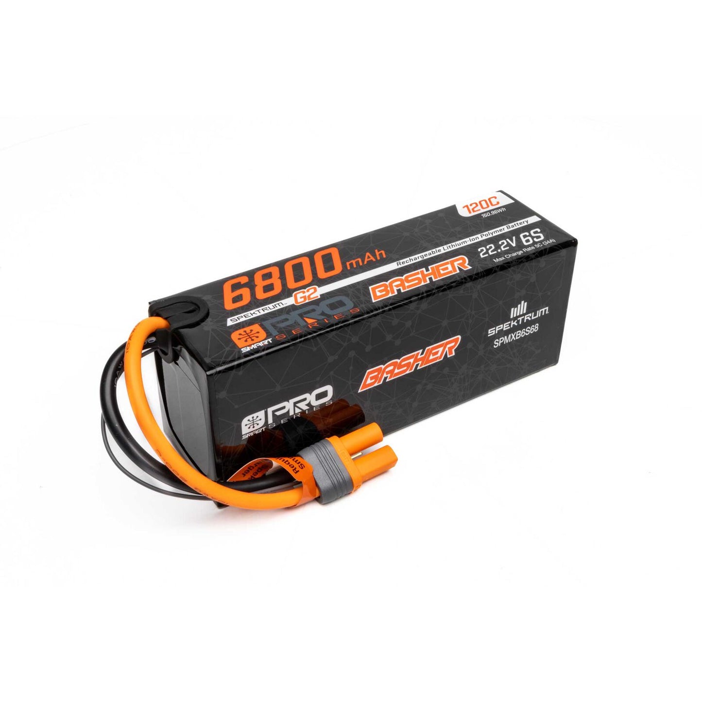 6 Cell 6800mAh 22.2V 120C Smart Pro Basher LiPo: IC5