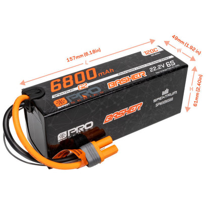 6 Cell 6800mAh 22.2V 120C Smart Pro Basher LiPo: IC5