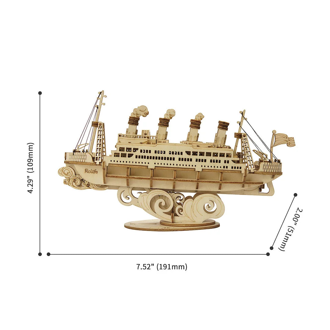 Classic 3D Wood Puzzles; Rolife Cruise Ship