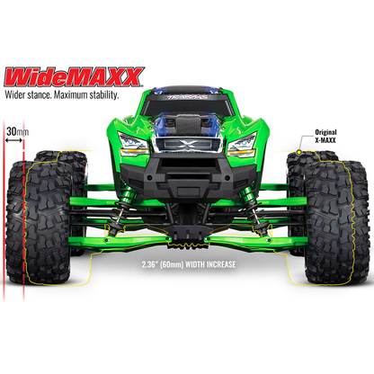 Suspension Kit, X-Maxx® WideMaxx®, Black: 7895