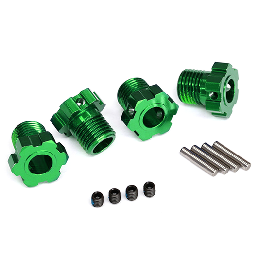 Wheel Hub, Splined, 17mm (Green) (4): 8654G