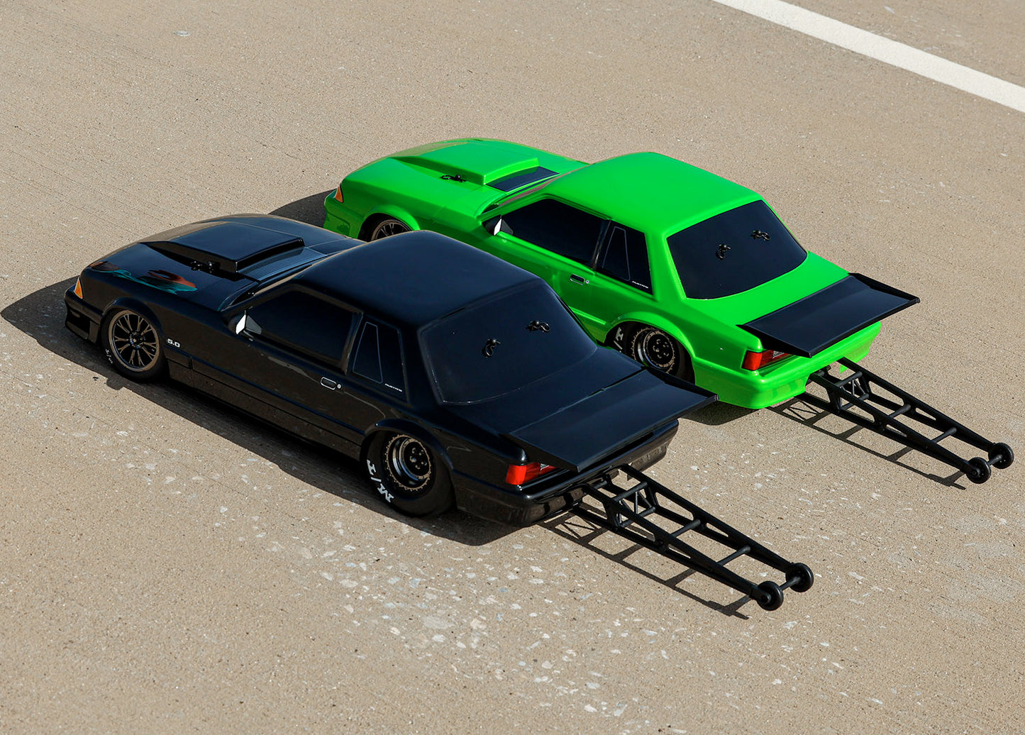 5.0 Mustang Fox Body for Drag Slash: Green: 9421G