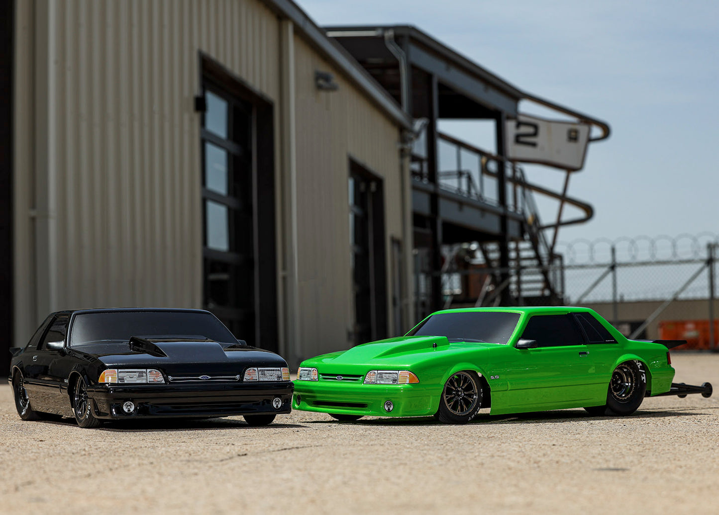 5.0 Mustang Fox Body for Drag Slash: Green: 9421G