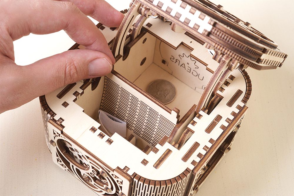 UGears Treasure Box Wooden 3D Model