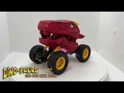 Dino-Faurs: Pull Back 4 Wheel Dinosaur