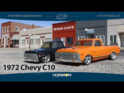 1/10 72 Chevy C10 Pickup V100, AWD, RTR (Needs Battery & Charger): Black