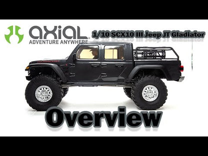 1/10 SCX10 III Jeep JT Gladiator w/Portals RTR (Requires battery & charger): Gray