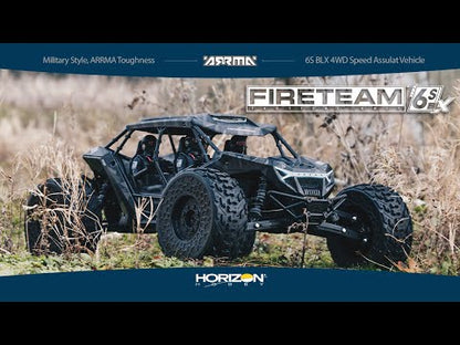 1/7 Fireteam 6S, 4WD, BLX, Speed Assault, RTR (Requires battery & charger): Black