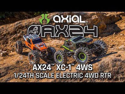 1/24 AX24 XC-1 4WS Crawler Brushed RTR, Orange